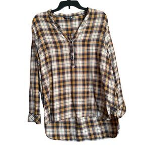 Lee Women's Multicolor Plaid Button-Down Shirt‎
